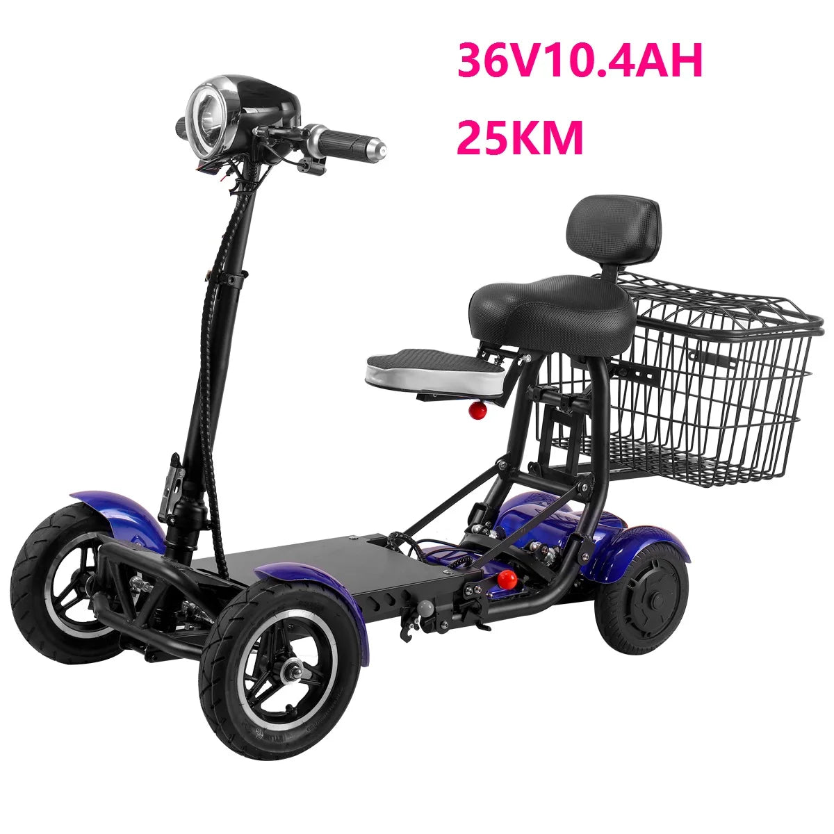 Elder People Cheapest Lithium Battery mini foldable  luggage electric scooter with seat for adults