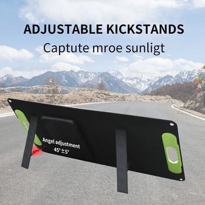 Foldable Solar Panel 120w 160w Double USB Charger ETFE Flexible Folding Camping Travel Phone Ipad Portable