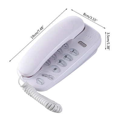 KXT-580 Big Button Corded Phone Telephones Landline Phone with Call Light Redial Support Wall Mount or Desk Phone