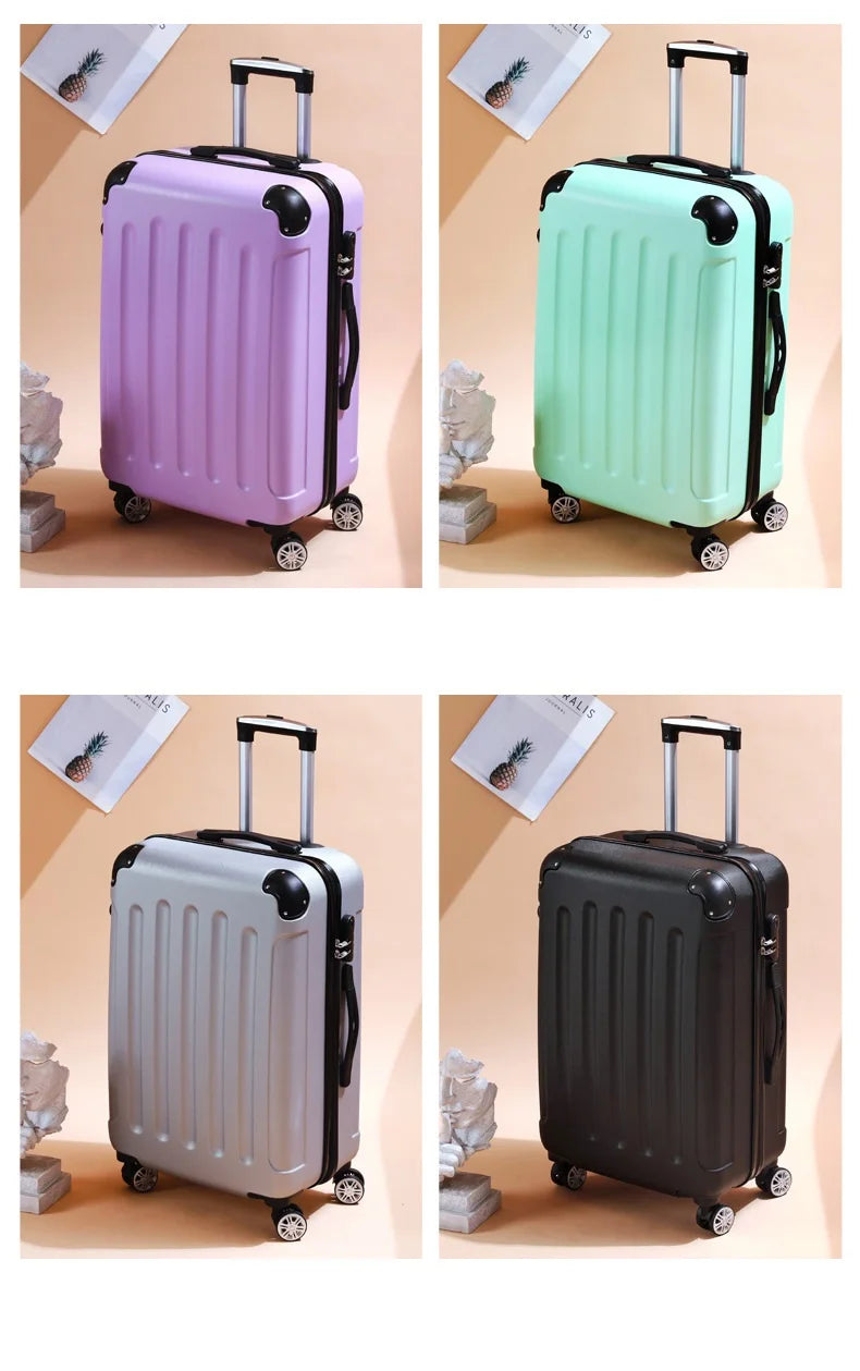 Man And Women Travel Luggage Business Trolley Suitcase Bag Spinner Boarding 20/22/24/26/28 Inch Universal Wheel