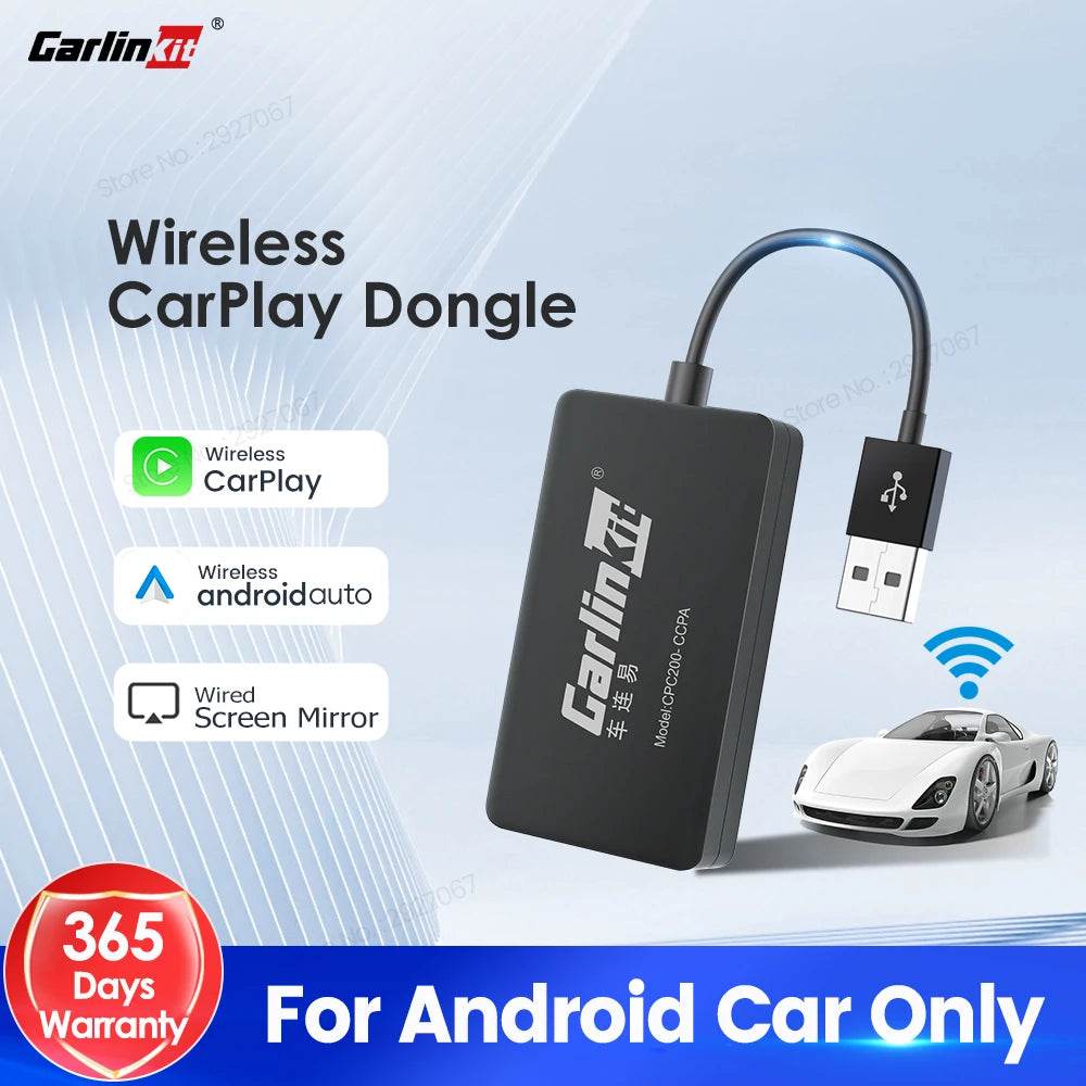 CarlinKit Wireless CarPlay Adapter USB Wireless Android Auto Dongle for Android Car Multimedia Mirrorlink Waze Spotify Autokit - MarvelouStoree