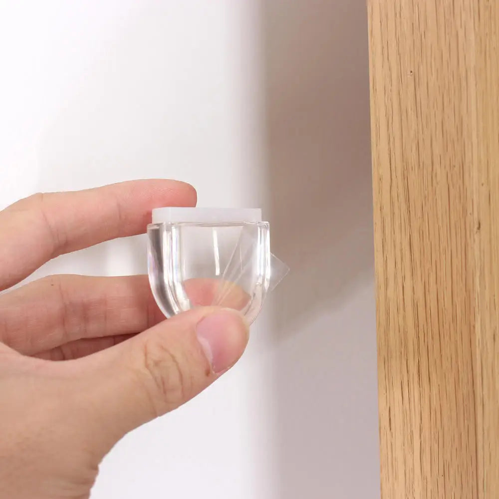 Acrylic Door Stopper Self Adhesive Anti-Collision Door Holders Catch Floor Mounted Nail-free Door Stops Protect Walls Furniture