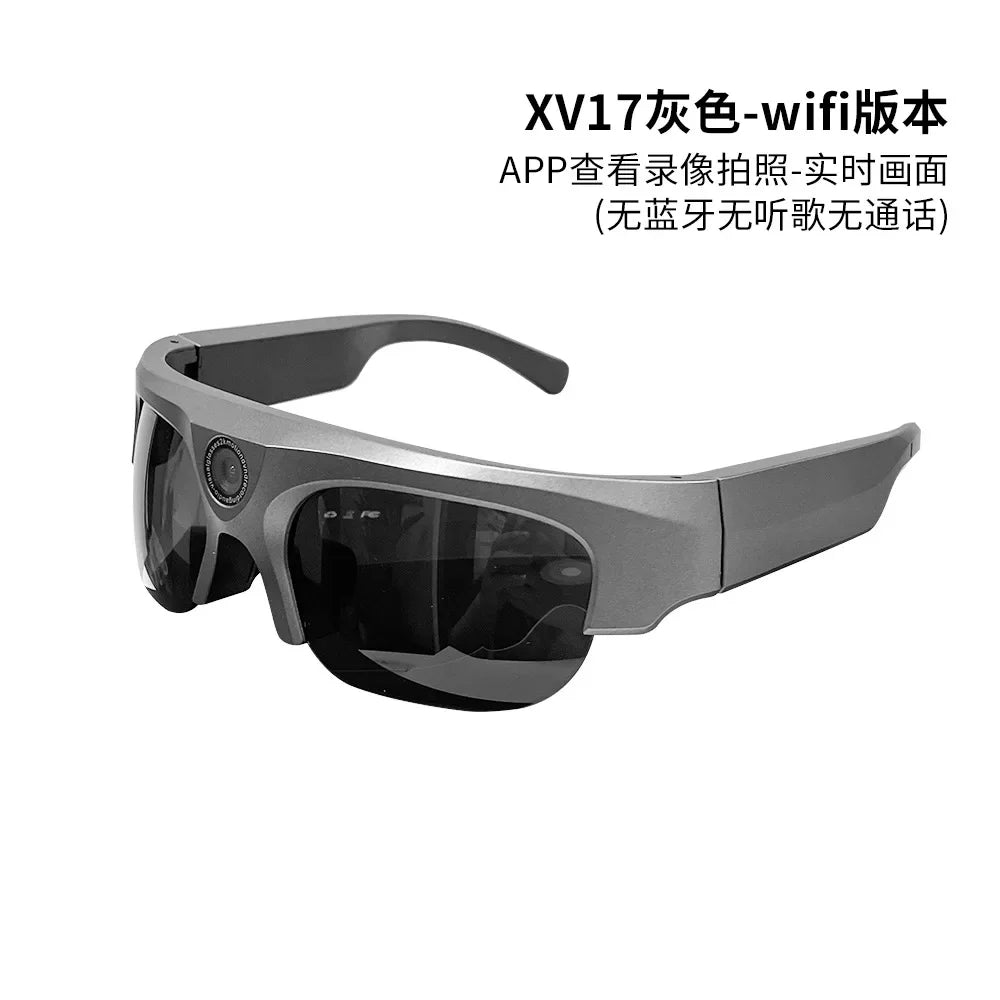 Smart Bluetooth Glasses With 2K Ultra Clear Camera DV Sports Anti-blue Light High Definition Sunglasses For Call/Cycle/Music