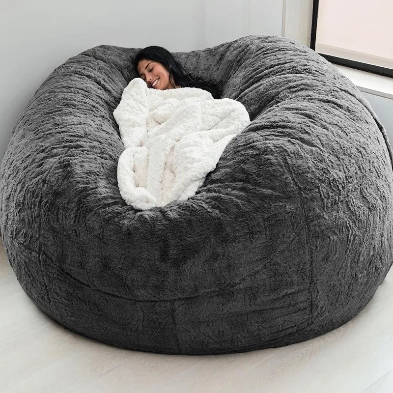 Beanbag Artificial Fur Bean Bag Bean Sofa Can Source Factory Direct Sales