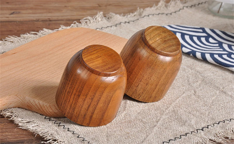 Wooden Big Belly Cups Handmade Natural Spruce Wood Cups Beer Tea Coffee Milk Water Cup Kitchen Bar Drinkware for Kitchen