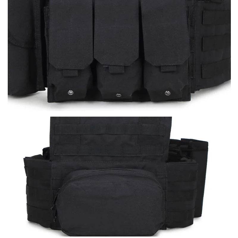 6094 Military Combat Army Wargame VestNylon Pouch Molle Gear Tactical Vest Body Armor Hunting Plate Carrier Airsoft Accessorie