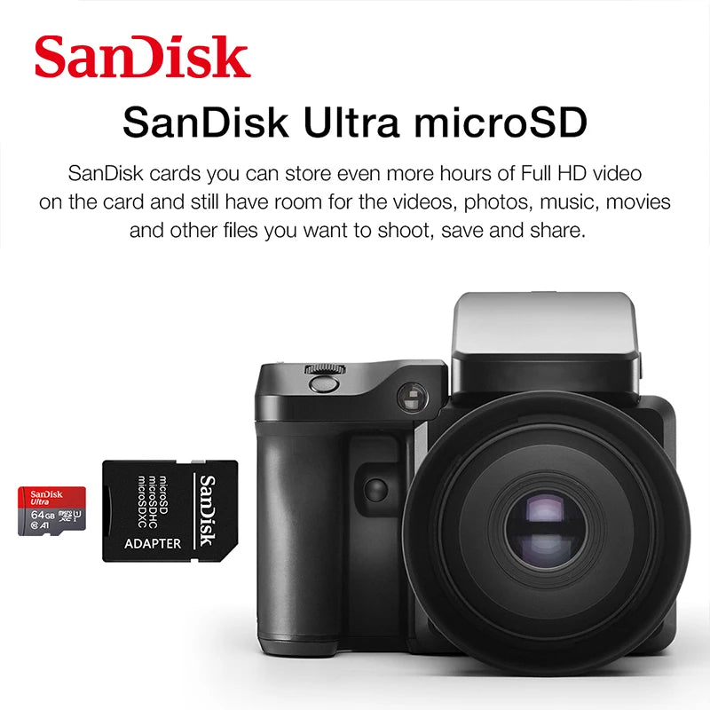 SanDisk Micro tf Card 128GB 64GB 32GB Up to 98MB/s Memory Card Class 10 Flash Card A1 TF Card memory card for smartphone