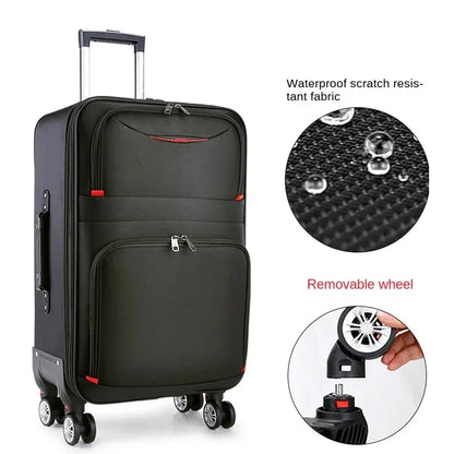 Suitcase Detachable Wheel Waterproof Luggage Carry-on Travel Bag Large Capacity Oxford Rolling Luggage Set Password Trolley Case