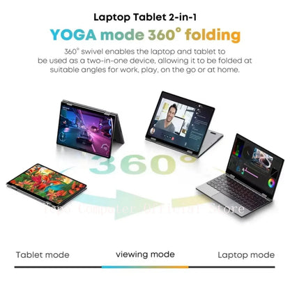 Sales King Laptops 360° Flip Fold 2-in-1 Intel N95 Windows11  HD 14-inch  2.2K touch screen 16GB RAM 1TB SSD Pad and notebooks