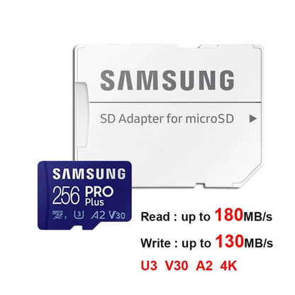 Samsung EVO Plus/PRO Plus/PRO Ultimate mcroSD Card 512G 256GB 128GB 64GB SDXC Class 10 U1 High-Speed TF Card U3 for 4K UHD video - MarvelouStoree