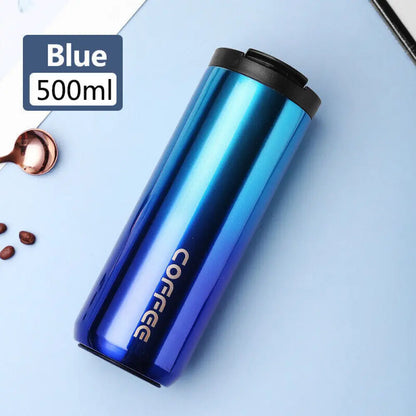 400/500ML Insulated Coffee Mug Cup Travel Stainless Steel Flask Vacuum Leakproof Thermo Bottles Espresso Themo Bottle Coffeeware