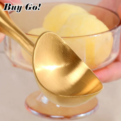 1PC Ice Cream Scoops Stainless Steel Ice Cream Digger Non-Stick Fruit Ice Ball Maker Household Watermelon Ice Cream Spoon Tool