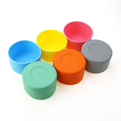 12oz-24oz 7.5CM Silicone Cup Bottom Cover 75MM Anti Slip Bottom Ring Coaster Sleeve Sheath Wear-resistant Heat Insulation