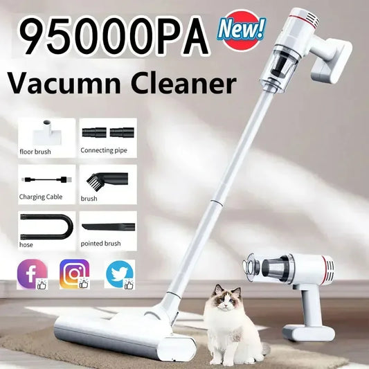 Xiomi 95000Pa Wireless Handheld Vacuum Cleaner Car Use Large Suction and Cordless Portable Cleaning Robot Home Vacuum Cleaner