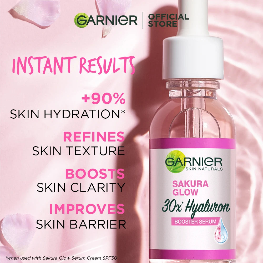 30ml Garnier Whitening Essence Removes Acne Marks Comedones Blackheads Facial Repair Serum Shrinks Pores Moisturizes Essence