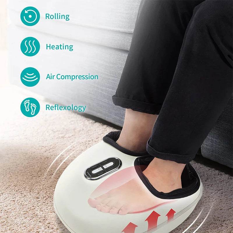 Nekteck Shiatsu Foot Massager Air Compression Soothing Heating Deep Kneading Therapy Improve Blood Circulation Muscle Relax - MarvelouStoree