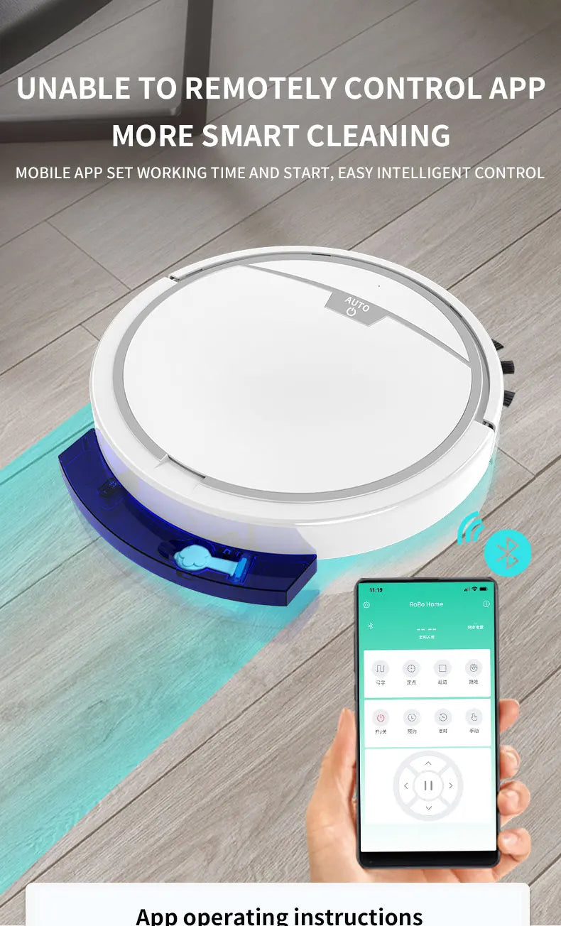 Vacuum Cleaner Robot Smart 2800PA Remote Control Wireless Auto Cleaning Machine Floor Sweeping Wet Dry Vacuum Cleaner  For Home