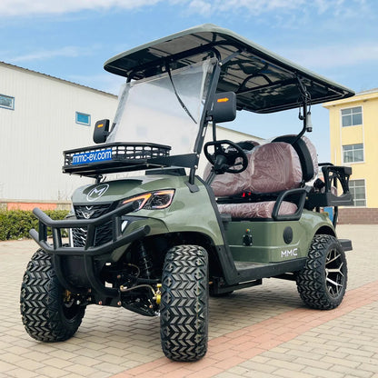 Street Legal Electric Golf Cart 4 Seats 5000W Scooter Go Kart ATV Adult Touring Classic Gasoline Golf Cart