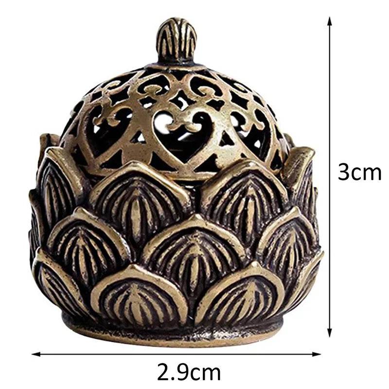 Classical Antique Three Legged Incense Burner Household Indoor Decorative Zen Sandalwood Carving Incense Burner High Quality - MarvelouStoree