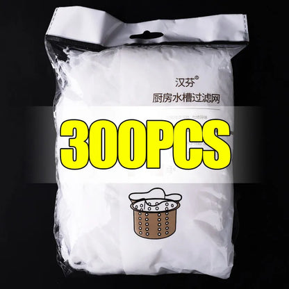 30/1000pcs Disposable Sink Filter Mesh Bags Kitchen Sink Strainer Drain Hole Anti-blocking Garbage Bag Sink Drainage Garbage Net