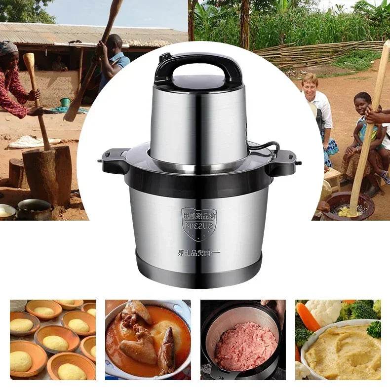 6L FuFu Pounding Machine Commercial Electrical Meat Grinder