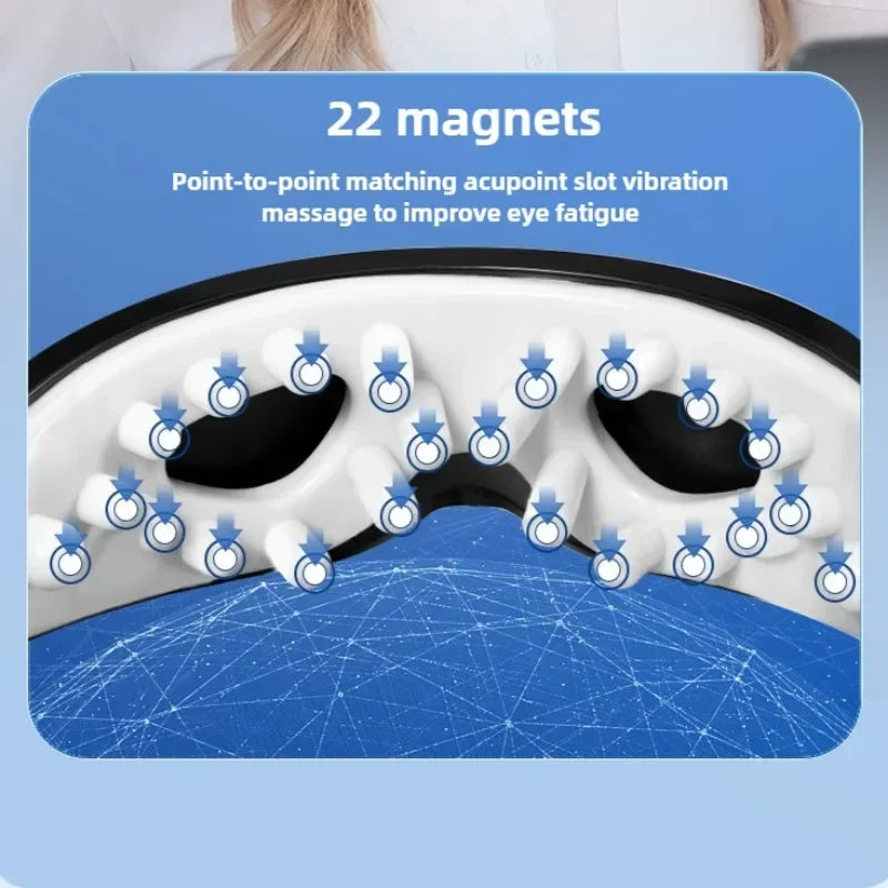 Eye Massager Magnetic Therapy Vibrator Smart Eye Massage Instrument Removal 9 Modes Relieves Fatigue Eyeball Massage