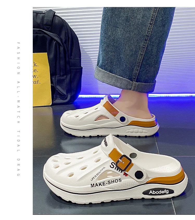 Sandals Men Beach Slippers Thick Sole Anti-Slip Sandals Water Shoes for Women Classic Mules Sneakers Sandal Outdoor