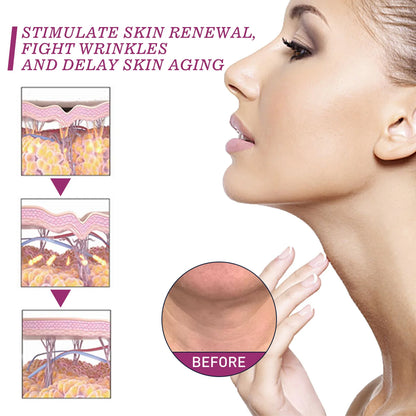 Collagen Neck Cream Wrinkle Removal Anti Aging Fade Neck Line Lifting Double Chin Anti Aging Nourish Hydrate Firming Neck Cream