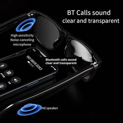 Modern Black technology E13 Bluetooth Smart Glasses Wireless Bluetooth Headset Anti Blue Light Sunglasses Man Woman Sunglasses - MarvelouStoree