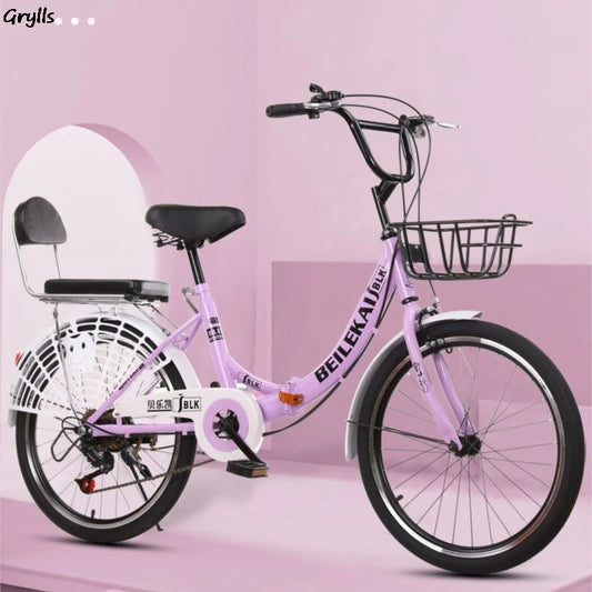 Grylls new variable speed folding bike 20-22-24-26 "Boys girls Adult Princess car Ladies commuter car hot new