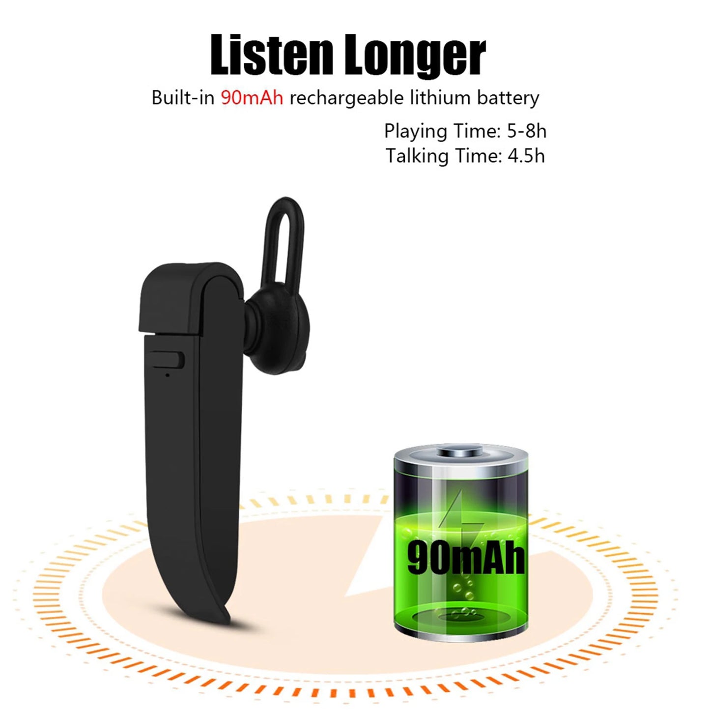 Earphone Intelligent Multi Language Translation  Wireless Earphone Portable Business Headphone Earphone Sport