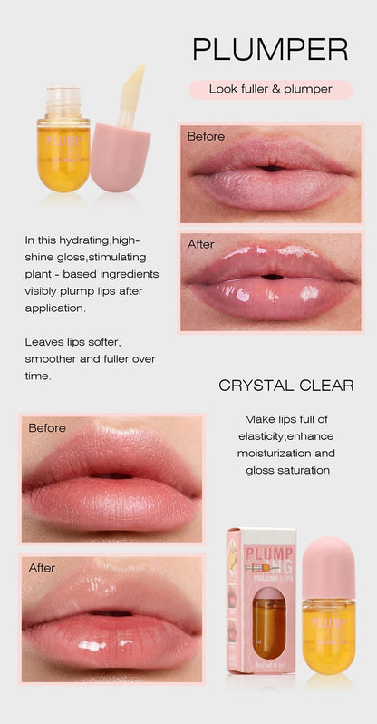 Long Lasting Lip Plumper Oil Instant Volumising Enhancer Lip Serum Collagen Lips Volume Lipgloss Sexy Cosmetic Volume Increases