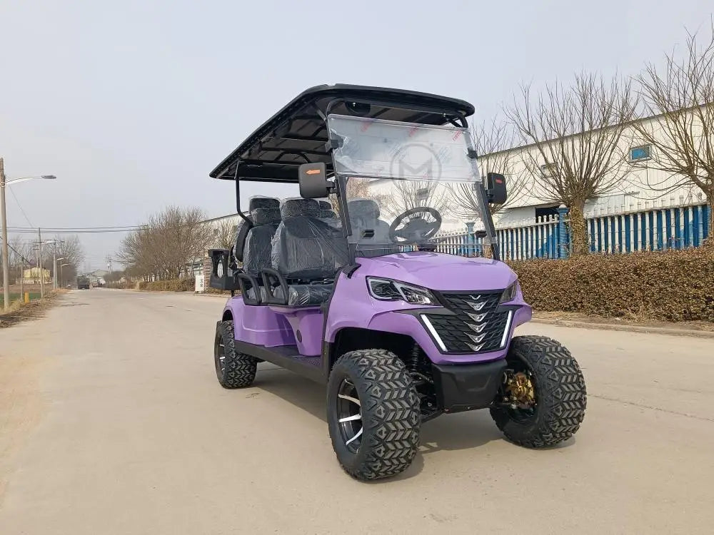 2024 72V Electric Golf Cart 4+2 Seater Lithium 5KW 7KW AC Motor AC Motor Off Road Golf Cart Hunting Golf Buggy