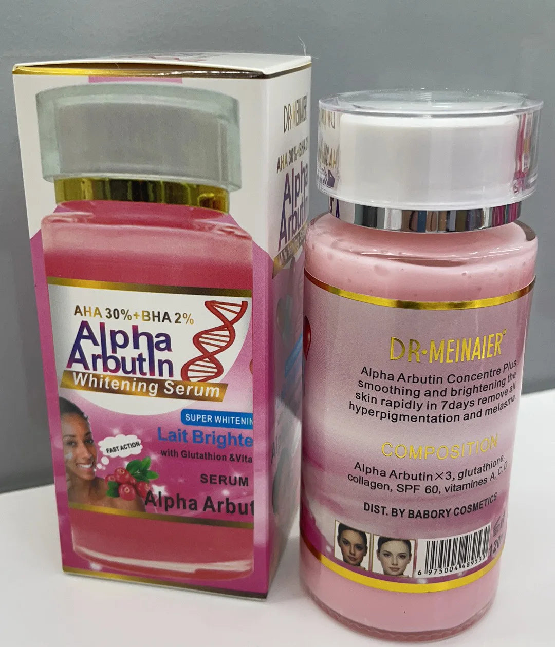 Alpha Arbutin Serum AHA 30%+ BHA 2% Keeps Face Smooth Brightening Moisturizing Improving Dullness Dark Skin Beauty Care Cream