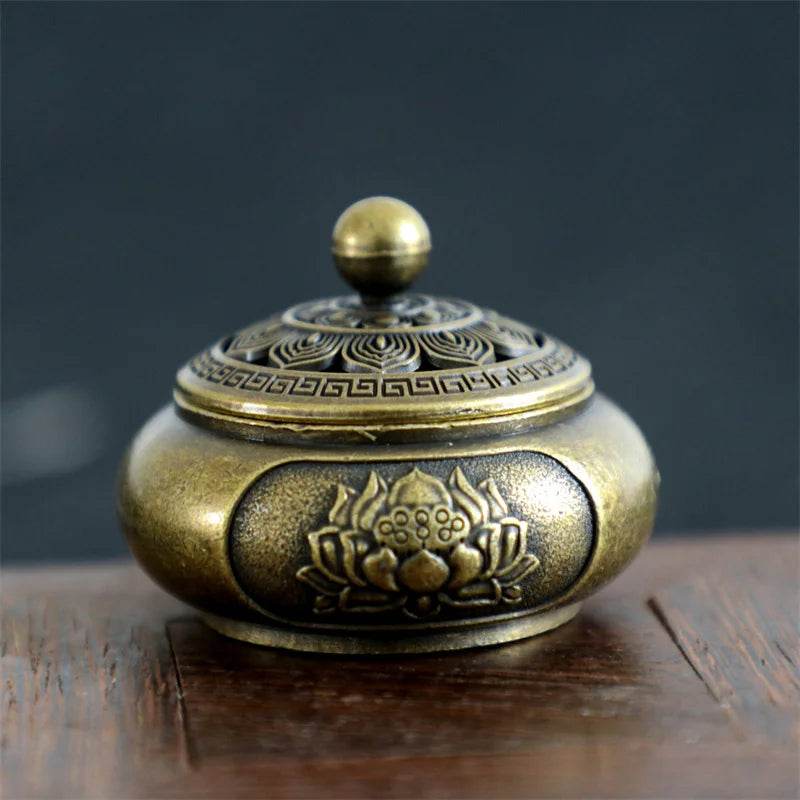 Classical Antique Three Legged Incense Burner Household Indoor Decorative Zen Sandalwood Carving Incense Burner High Quality - MarvelouStoree