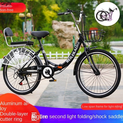 Grylls new variable speed folding bike 20-22-24-26 "Boys girls Adult Princess car Ladies commuter car hot new