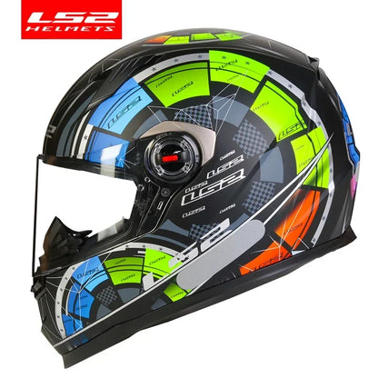 LS2 Clown full face motorcycle helmet ls2 FF358 motocross racing man woman casco moto casque ECE Approved