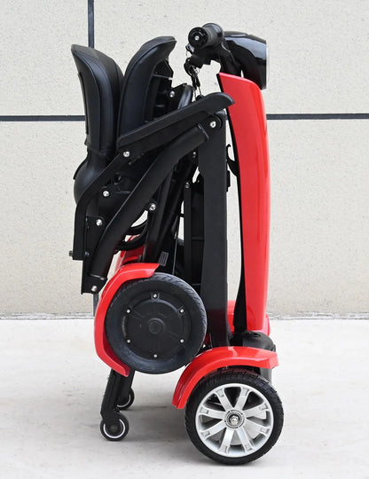 wholesale 500w cheap dual motor 4 wheel automatic handicapped adults mobility electric folding scooter