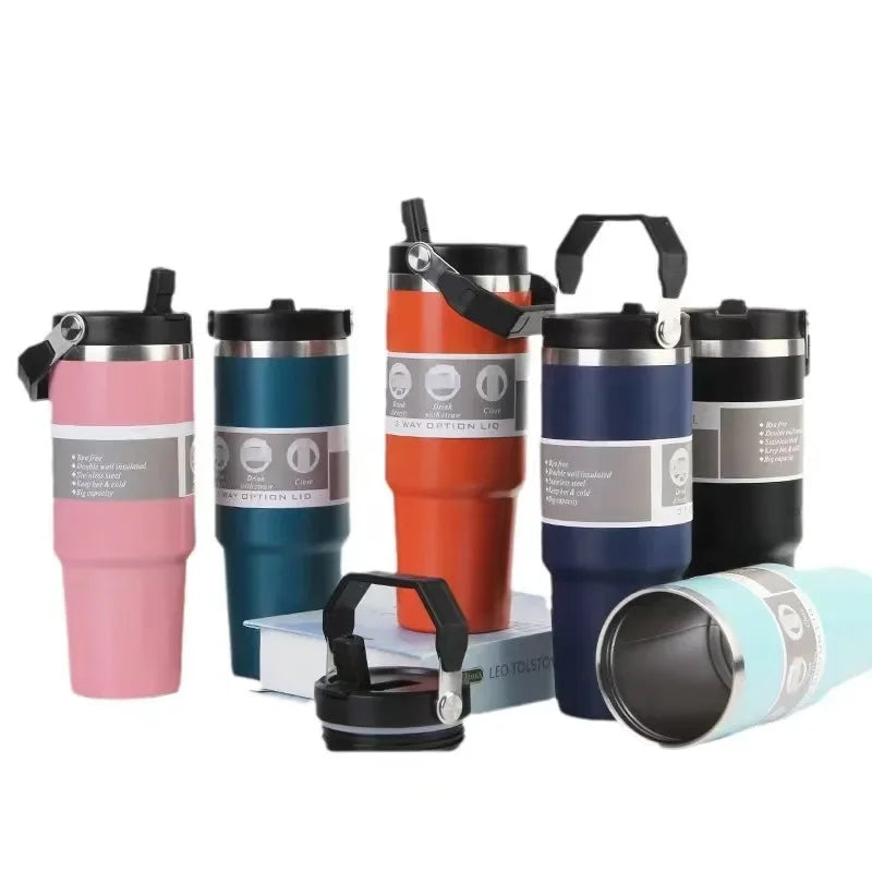 30oz Portable Ice Bullion Cup 304 stainless steel insulated cold coffee cup Portable car cup wholesale