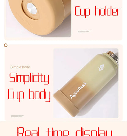 32OZ Large Capacity Thermo Bottle 1000ML Stainless Steel Thermal Thermo Water Portable Vacuum Mug Thermos Insulated Cup Tumbler