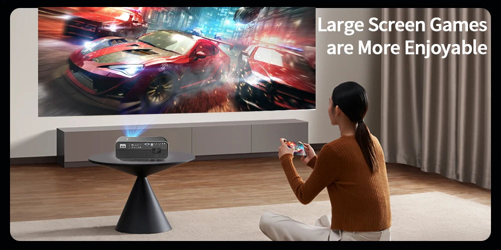 Huawei HiSilicon Chip 4k Beam Projector for Home Cinema Android 5G Wifi 1400Ansi Outdoor Full HD 1080P Movie Projector PK LasEr