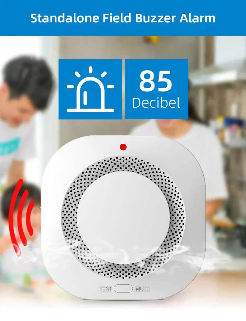 Gautone Independent Smoke Alarm Fire Protection Smokehouse Home Security System Smoke Detector - MarvelouStoree