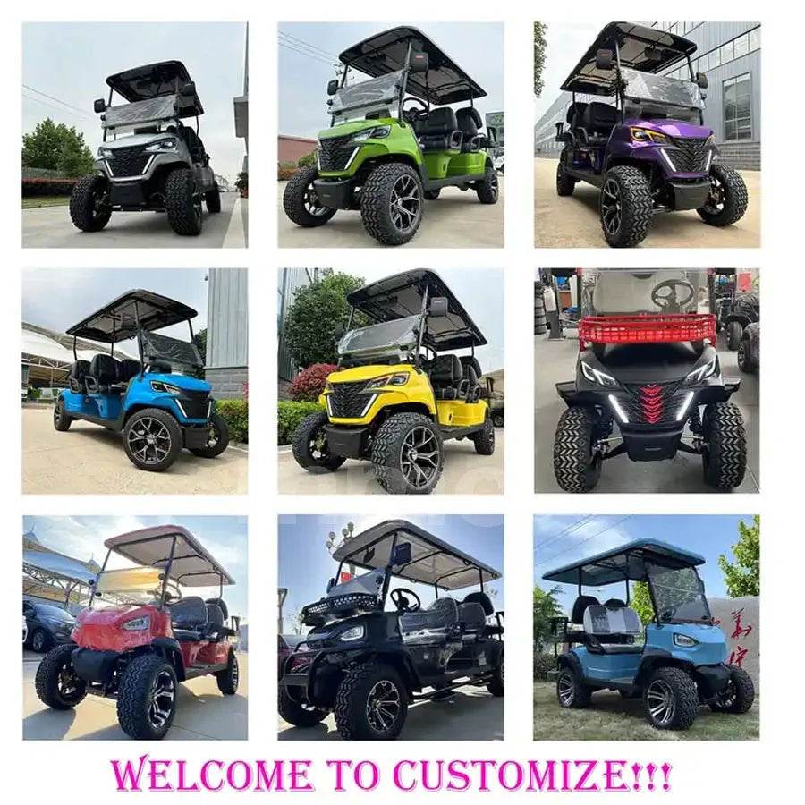 Europe And America Newly Designed 2/4/6/8/10/12 Seat 72V Club Sightseeing Car Off-road Hunting Cart Electric Golf Cart - MarvelouStoree