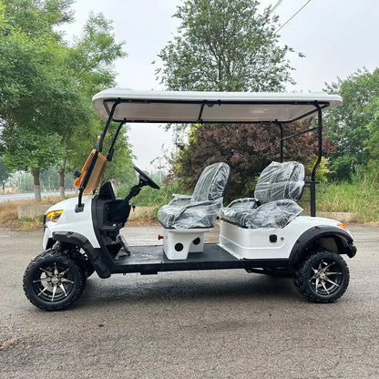 Hot Selling Brand New 5000W Powerful Motor 4 Seater Golf Carts 4 Wheel Electric Club Car Golf Buggy Carts Lithium 72V