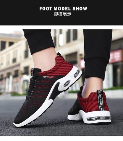 Professional Running Shoes For Men Lightweight Men's Designer Mesh Sneakers Lace-Up Male Outdoor Sports Tennis Shoe