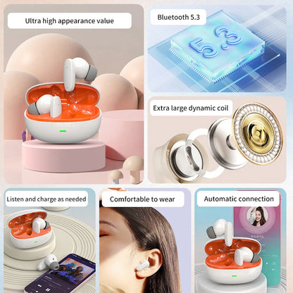 Wireless AI Translation Earphone Support Multilingual Language Business Trip Headphone Overseas Travel Headset Stereo Earbuds