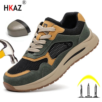 Unisex Men Women Casual Style Work Boots Puncture-Proof Safety Shoes Steel Toe Security Protective Shoes Indestructible shoes