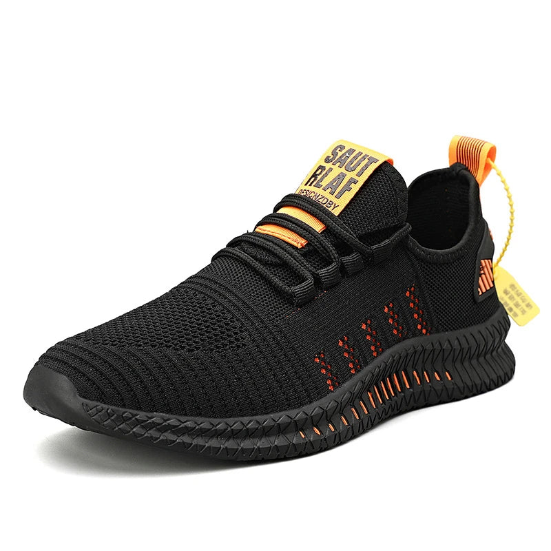 Lightweight Men's Running Shoes Outdoor Breathable Men Sports Shoes Anti-slip Male Sneakers Fashion Flexible Tennis Lace-up 2024