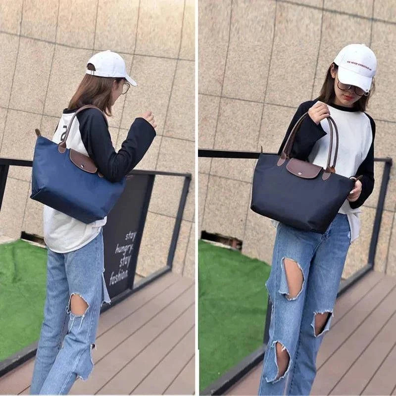 2024 New Large Capacity Classic Tote Bag Folding Designer Fashion Casual Shoulder Bag Women High Quality nylon Handbags