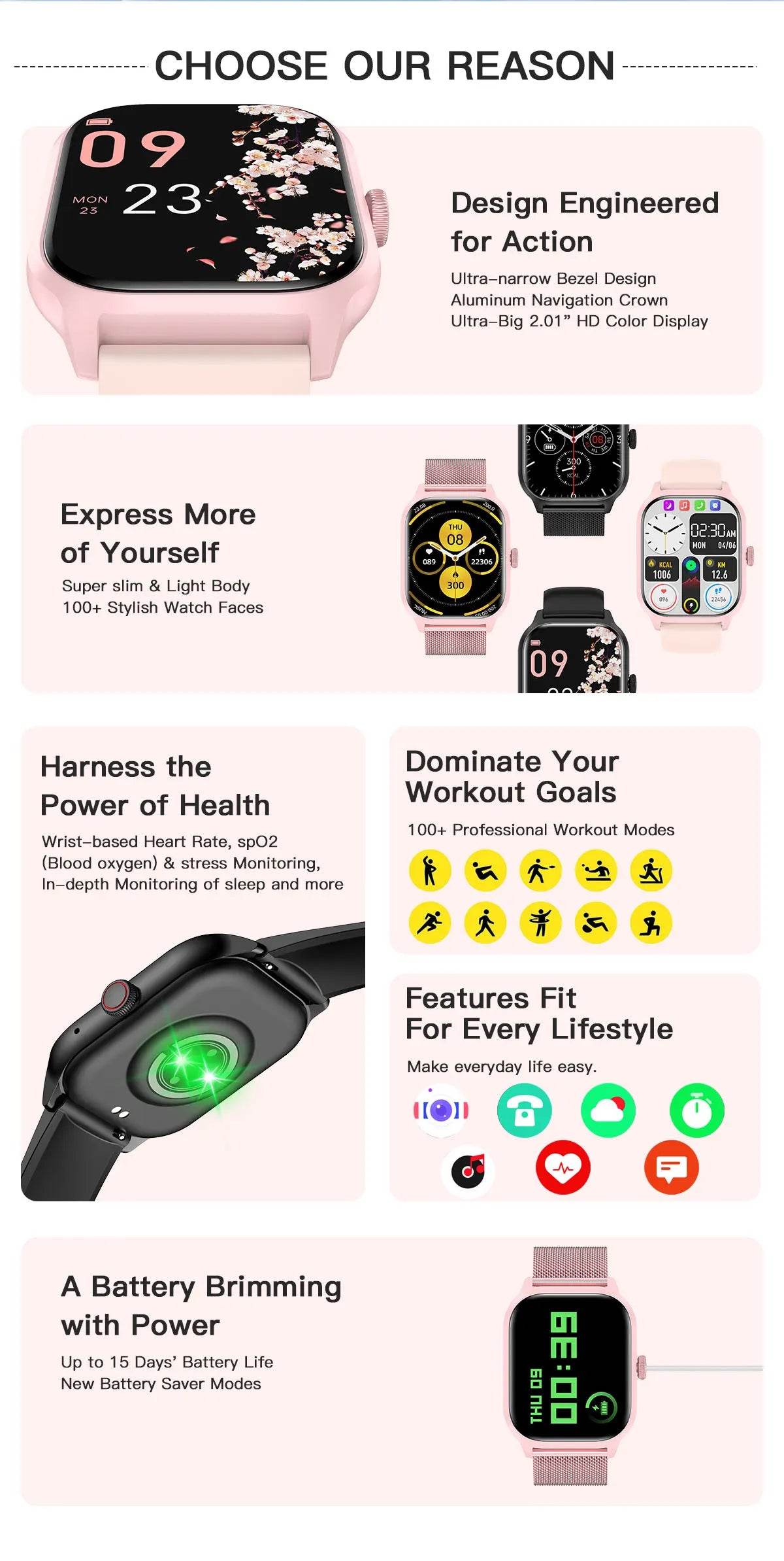 LEMFO LT10 Smart Watch 2024 Android Gift Bluetooth Call Smartwatch 2024 Touch Dial Music Fitness Tracker Sports Watches - MarvelouStoree